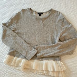 J. Crew Ruffle Sweatshirt